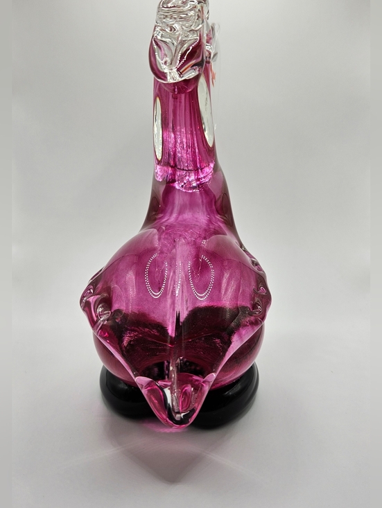 Murano Authentic Art Glass Pelican Figurine With Fish Decorative Home Accent - Picture 3 of 5